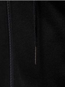 Men's Black Hooded <b>Zipper</b> <b>Sweatshirt</b> Raglan Sleeve Regular Fit Casual Style Fleece Fabric Polyester/Cotton Quick Dry Breathable - Product Image 4