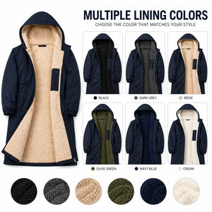 Bata de equitación premium impermeable con forro de sherpa y nailon, ropa profesional para montar a caballo, batas de equitación sublimadas - Product Image 2