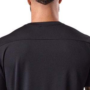 Camiseta Deportiva Negra para Hombre, Manga Corta, Transpirable, Ligera, para Gimnasio, Entrenamiento, Running, Fitness, Cuello Redondo - Product Image 4