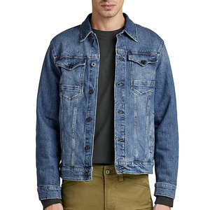 Custom Logo Printing High Quality Stand Collar Denim Jeans <b>Jacket</b> <b>Men</b> Women 100% Cotton Canvas Casual Style Winter <b>Long</b> New - Product Image 3