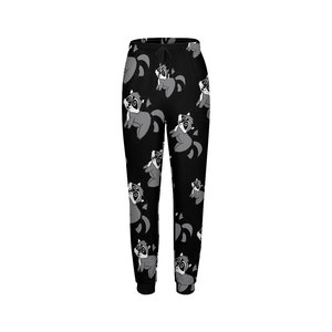 Pantalones Deportivos de Punto con Estampado de Rosas Amarillas, Cintura Media con Cordón, Casuales, Largos, con Patrón Floral, para Mujer - Product Image 5