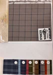 Premium Spencer Dobby Check Shirting Fabric 58-Inch <b>Viscose</b>/Polyester Yarn Dyed Printed Pattern Woven Technics for Boys Girls - Product Image 5