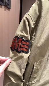 100% Cotton Premium Quality <b>Men's</b> Olive Green Bomber <b>Jacket</b> Embroidered Patch Design Zipper Front <b>Baseball</b> Letterman <b>Jacket</b> OEM - Product Image 3