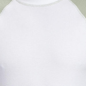 T-shirt à manches longues raglan pour homme, coupe oversize, en coton premium, style streetwear, col rond, décontracté, avec manches contrastantes, vente en gros, fourniture OEM - Product Image 3