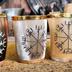 Polish Real Buffalo Horn <b>Mug</b> Dishwasher Safe American Viking Style Natural Eco-Friendly <b>Large</b> Capacity Beer Glass Tankard Custom - Product Image 6