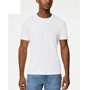 Camisetas clásicas de corte moderno con cuello redondo para hombre, camiseta de algodón suave, camiseta lisa con cuello redondo, camisetas ligeras y cómodas - Product Image 5