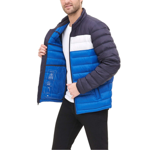 Unisex Premium Quality New Design Winter Puffer Jacket Patchwork Hooded Reversible Features Fashionable <b>Warm</b> Front Logo for - Product Image 5