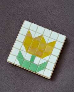 Ensemble de sous-verres en mosaïque de verre en forme de cœur, de fleur et de papillon, protection de surface de table ronde, tapis résistant à la chaleur, support pour boissons, pour tasses - Product Image 6