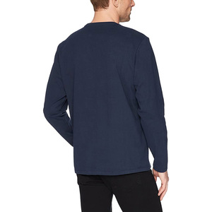 Chemise Athleisure moderne à manches longues pour homme – Logo minimaliste, 100 % coton, coupe ajustée, pour tous les jours - Product Image 4