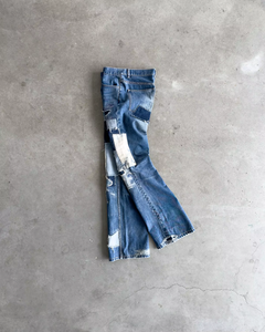 Jeans en denim pour homme 2026 de haute qualité, coupe évasée, noir délavé, imprimé, effet usé, style streetwear hip-hop Y2K, OEM ODM, en coton - Product Image 6