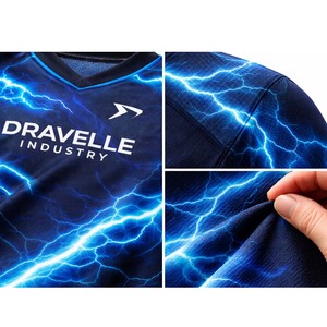 Camiseta de Esports Personalizada al por Mayor, Sublimada, de Poliéster y Malla, Transpirable, de Secado Rápido, para la Industria del Videojuego - Product Image 5