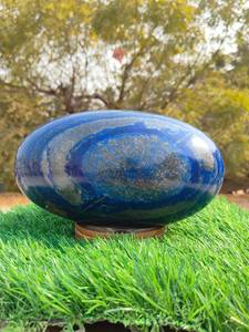 Pierre de lapis-lazuli bleu foncé naturel de haute qualité, Shiva Lingam, pour la décoration intérieure - Product Image 1