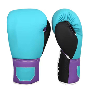 Leather/PU Leather Professional Sparring Punch <b>Gloves</b> for Sanda MMA Muay Thai Boxing Training Non-Slip Adjustable Wrist Strap - Product Image 1
