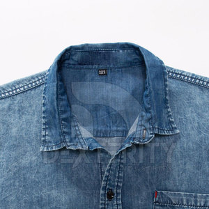 Camisas de Mezclilla para Hombre de Primera Calidad Hechas en Pakistán, 100% Algodón, Impermeables, Resistentes al Viento, Diseño y Color Personalizados, Servicio OEM - Product Image 4