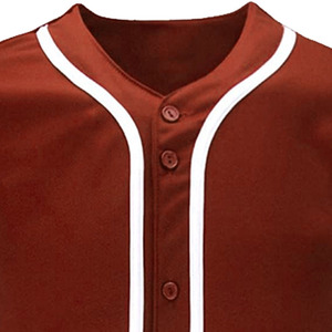 Reinforced Stitched New Design Baseball Jersey Customize Printing Full Button <b>Down</b> Short Sleeve Mesh Fabric Base Ball Jerseys - Product Image 4