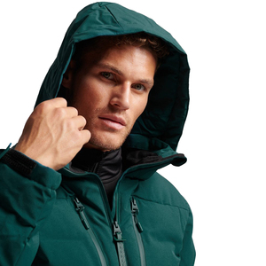 BRAKEWALL CLOTHING CO <b>Men's</b> Winter Puffer <b>Jacket</b> with Hood Waterproof Breathable <b>Canvas</b> Shell Polyester Filling Streetwear Style - Product Image 2