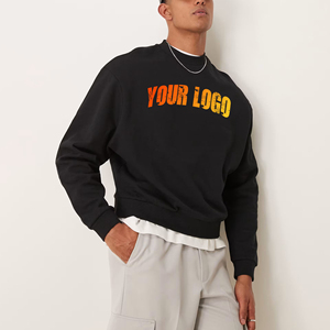 Sweat-shirt surdimensionné pour homme, personnalisé, brodé, en coton, respirant, sweat-shirts pour homme, OEM personnalisé - Product Image 1