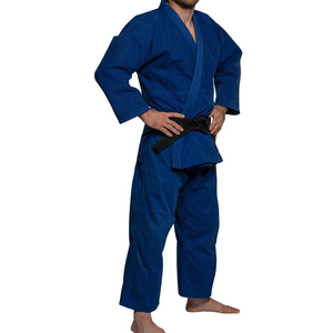Trajes de Karate Azules Personalizados OEM 2026, Uniformes de Artes Marciales FaznWears, Traje de Karate de Algodón para Adultos, Kimono de Jiu Jitsu - Product Image 5