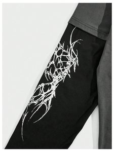 เสื้อยืดผู้ชายเทรนดี้แบบหนา แขนยาวสองชั้น เสื้อยืดสองชั้นสั่งทำได้ สไตล์ใหม่ เสื้อยืดแขนสองชั้นสำหรับผู้ชาย - Product Image 3