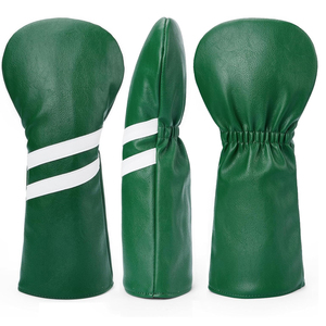Fournisseur de housses de tête de club de golf personnalisées avec logo brodé, qualité supérieure, cuir imperméable, ensemble de housses de tête de club de golf - Product Image 2