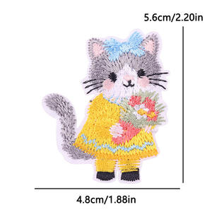 Magnifique patch brodé Daisy Chain thermocollant pour chapeaux, sacs, vestes, casquettes, vêtements d'été DIY, vente en gros, usine, en vrac - Product Image 3