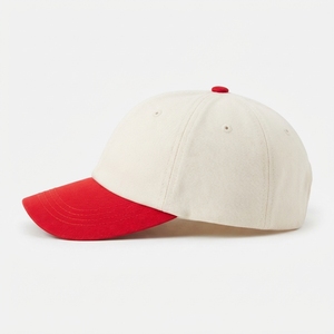 Gorra de Béisbol de 6 Paneles con Logotipo Bordado, Gorra Deportiva Lisa para Uso Casual al Aire Libre, Dos Tonos, 100% Algodón - Product Image 4