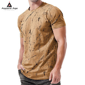 เสื้อยืดพิมพ์ลายกราฟิกโลโก้ตามสั่งขายส่ง ผ้าฝ้าย 100% คอกลม ทรงหลวม บริการ OEM แบบกำหนดเอง เสื้อยืดสีพื้นสำหรับผู้ชาย - Product Image 6