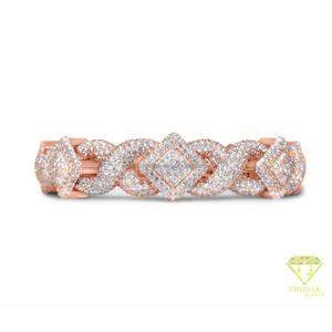 Bracelet de mode haut de gamme avec motif de maillons luxueux et détails en pierre de moissanite haut de gamme - Product Image 4