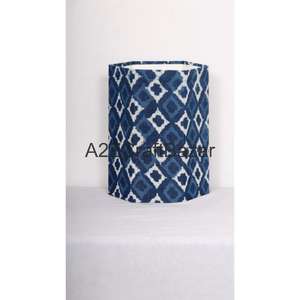 Cubo de Basura Plegable Hexagonal Abierto de Cartón y Tela de Algodón con Diseños Decorativos Elegantes para Uso en Interiores/Exteriores - Product Image 2