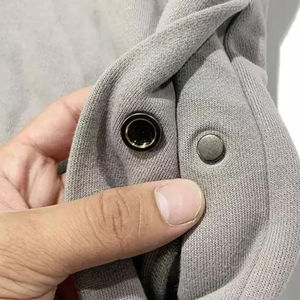 Pantalon de survêtement personnalisé pour homme avec boutons-pression latéraux, en coton, coupe ample, évasé, style streetwear, jambes larges, fabrication OEM - Product Image 6