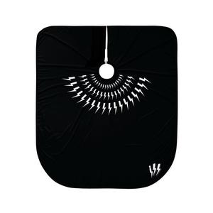 Capa de Corte Inyint Los Ángeles Black Bolt PRO, Capa de Peluquería Personalizada en Color Negro, Delantal de Peluquero - Product Image 3