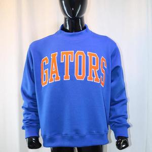 Sudadera GATORS con cuello simulado, 450 GSM, nombre personalizado, bordado en aplique, corte holgado, 100% algodón, felpa francesa. - Product Image 1