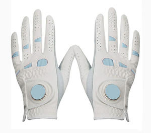 Guantes de Golf Personalizados con Iniciales, Transpirables, de Cuero Cabretta, Anti-UV, con Aberturas para los Dedos, para Mano Izquierda, Unisex, Deportivos, de Alta Gama - Product Image 1