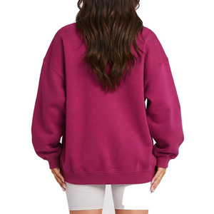 Sweat-shirt oversize pour femme, coupe confortable, coutures durables, tendance, épaules tombantes, logo et tailles personnalisés, sweat-shirt personnalisé pour femme - Product Image 2