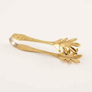 Custom Logo Food Grade Stainless Steel Rose Relief Handle Appetizer <b>Serving</b> <b>Tongs</b> Silver Small Ice Cube Clamp Mini Candy Grabber - Product Image 5