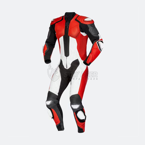 Custom Motorbike Racing Suit Cowhide Leather Professional Motorcycle Riding Gear Motorbike One Piece/Two Piece Suit - Product Image 1