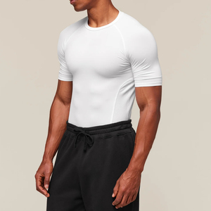 T-shirt de sport athlétique à compression personnalisé de qualité supérieure, séchage rapide, unisexe, vêtement de fitness, anti-bactérien, lavé, protection anti-irritation - Product Image 4