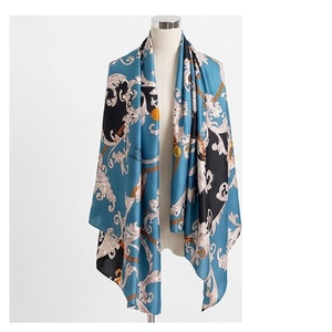 NORTH APPROACH Women's Square <b>Silk</b> <b>Scarf</b> Floral Print Elegant Multi-Functional Fashion Accessory All Seasons - Product Image 1