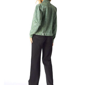 Women's Vintage <b>Denim</b> <b>Jacket</b> Relaxed Fit Casual Button Front Jean Coat Fashion Streetwear Wholesale - Product Image 2