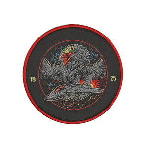 Patch brodé et cousu sur mesure, lavable, découpé au laser, de qualité supérieure, avec motif circulaire pour vêtements en tissu - Product Image 1