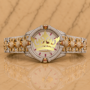Handcrafted Moissanite Diamond Watch Men Full Pave VVS Stone Bracelet <b>Wristwatch</b> - Product Image 1