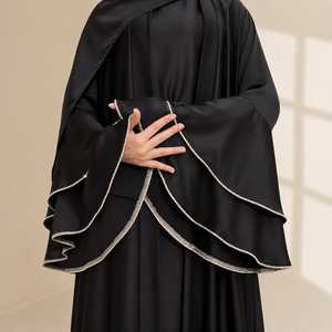Ensemble Abaya Modeste Nida Respirant Coupe Ample pour Femme – Ensemble Premium 3 Pièces avec Robe Intérieure Ouverte et Hijab Assorti – Tenue Islamique Élégante - Product Image 6