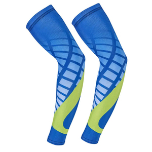 Manchons de compression personnalisés unisexe en polyester, couleur unie, rafraîchissants et anti-UV - Product Image 1