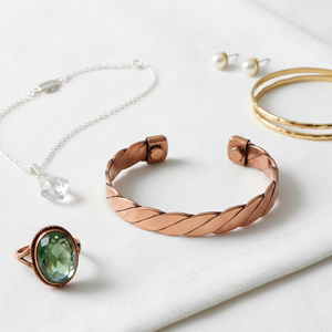 Pulsera de Terapia Magnética de Cobre Puro Hecha a Mano - Brazalete Trenzado para Alivio del Dolor de Artritis y Bienestar - Product Image 2