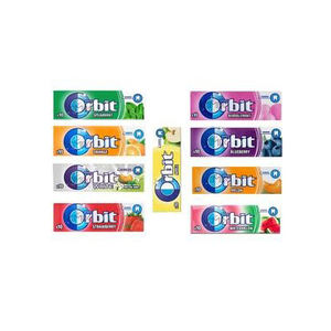 Chicle sin azúcar Orbitt Bubblemint, paquete individual de 14 piezas en venta - Product Image 2