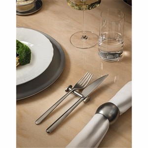 Support à baguettes moderne en métal martelé, support à couverts argenté, porte-couteaux et cuillères, organisateur de table pour la restauration fine et la cuisine domestique - Product Image 2