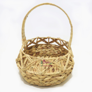 Panier mural en jacinthe d'eau tissé Artex Dong Thap Vietnam, bacs de rangement faits à la main pour la décoration de la maison et la cuisine - Product Image 2