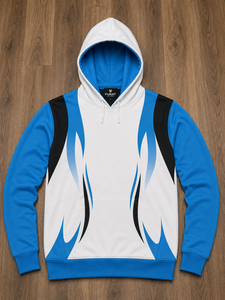 เสื้อฮู้ดซิปขนแกะ Y2K สำหรับฤดูหนาว น้ำหนัก 220 กรัม พิมพ์ลายสีสันแบบ Color Blocking ด้วยเทคนิค Silk Screen ขายส่ง - Product Image 1