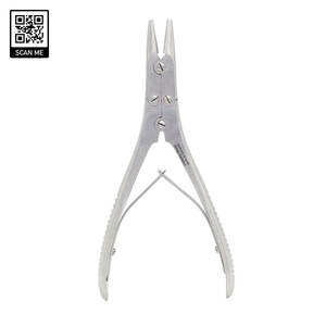 Pince à plier manuelle à bout plat, qualité supérieure, acier inoxydable de qualité chirurgicale, réutilisable, autoclavable, ISO13485 - Product Image 1