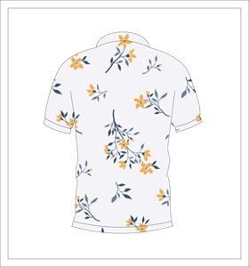 Polo Floral para Hombre, Estampado de Flores Blancas y Amarillas, Camisa de Golf Casual de Manga Corta para Verano, Ligera, Transpirable y a la Moda - Product Image 5